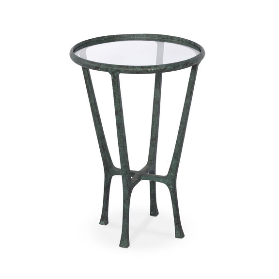 Creighton End Table - Green Verdigris
