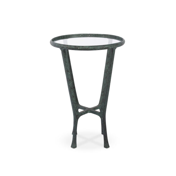 Creighton End Table - Green Verdigris