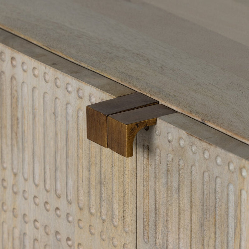 Kelby Sideboard - Light Wash Carved Mango