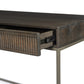 Kelby Writing Desk - Carved Vintage Brown