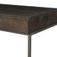 Kelby Writing Desk - Carved Vintage Brown