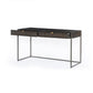 Kelby Writing Desk - Carved Vintage Brown