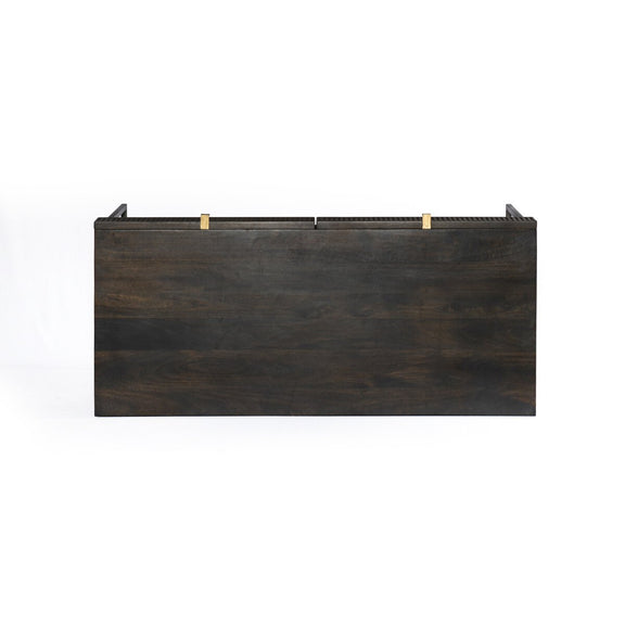 Kelby Writing Desk - Carved Vintage Brown