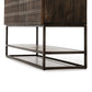 Kelby Small Media Console - Carved Vintage Brown