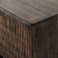 Kelby Small Media Console - Carved Vintage Brown