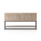 Kelby Small Media Console - Light Wash Carved