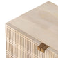 Kelby Small Media Console - Light Wash Carved