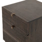 Kelby Filing Cabinet - Carved Vintage Brown
