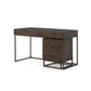 Kelby Filing Cabinet - Carved Vintage Brown