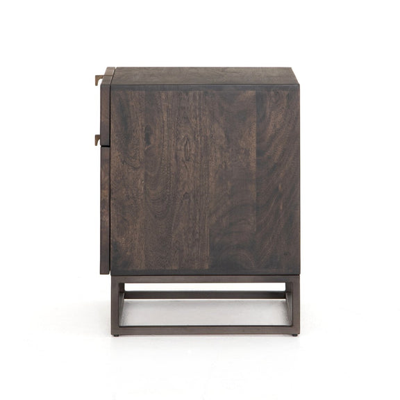 Kelby Filing Cabinet - Carved Vintage Brown