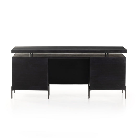 Raffael Desk - Carved Black Wash