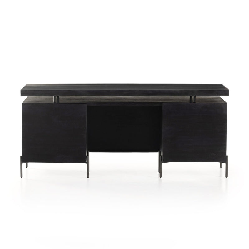 Raffael Desk - Carved Black Wash