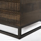 Kelby Storage Bunching Table - Carved Vintage Brown