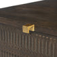 Kelby Storage Bunching Table - Carved Vintage Brown