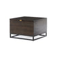 Kelby Storage Bunching Table - Carved Vintage Brown
