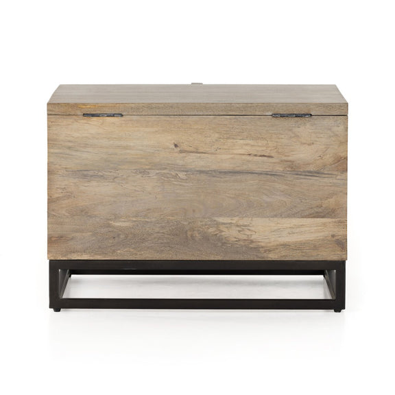Kelby Storage Bunching Table - Light Wash Carved