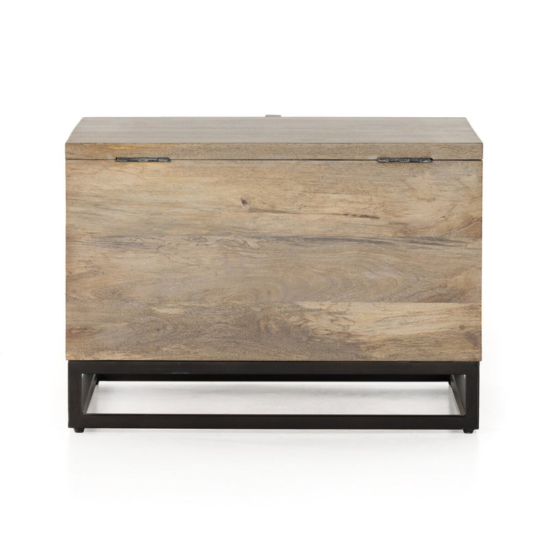 Kelby Storage Bunching Table - Light Wash Carved