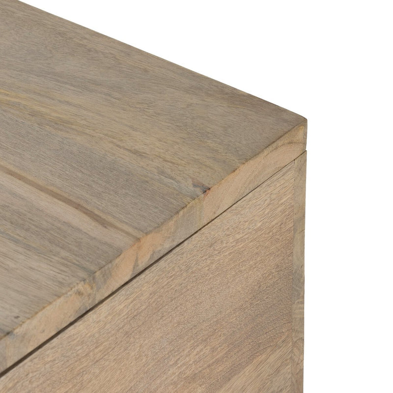 Kelby Storage Bunching Table - Light Wash Carved