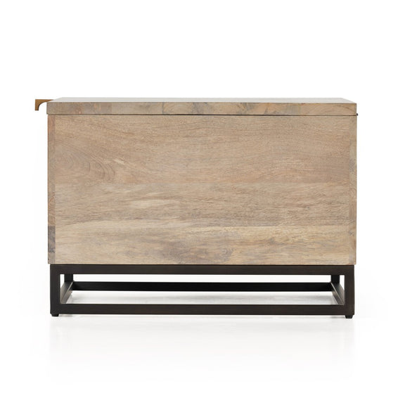 Kelby Storage Bunching Table - Light Wash Carved