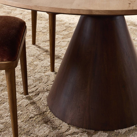 Bronx Dining Table - Light Brushed Parawood