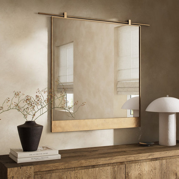 Chico Mirror - Antiqued Brass