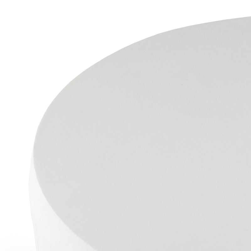 Basil Outdoor End Table - Matte White