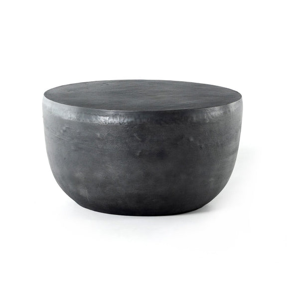 Basil Outdoor End Table - Aged Grey