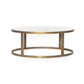 Calder Nesting Coffee Table - Polished White Marble