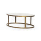 Calder Nesting Coffee Table - Polished White Marble