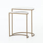 Ane Nesting Tables - White Marble