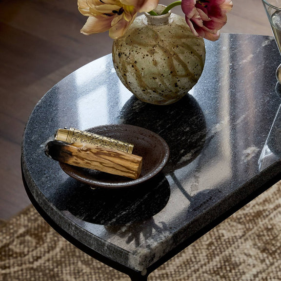 Ane Nesting Tables - Polished Black Marble