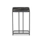 Adalley C Table - Polished Black Marble