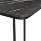 Adalley C Table - Polished Black Marble