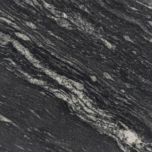Adalley C Table - Polished Black Marble