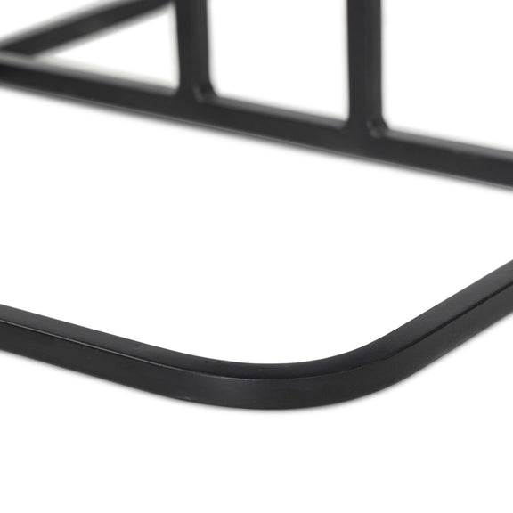 Adalley C Table - Polished Black Marble