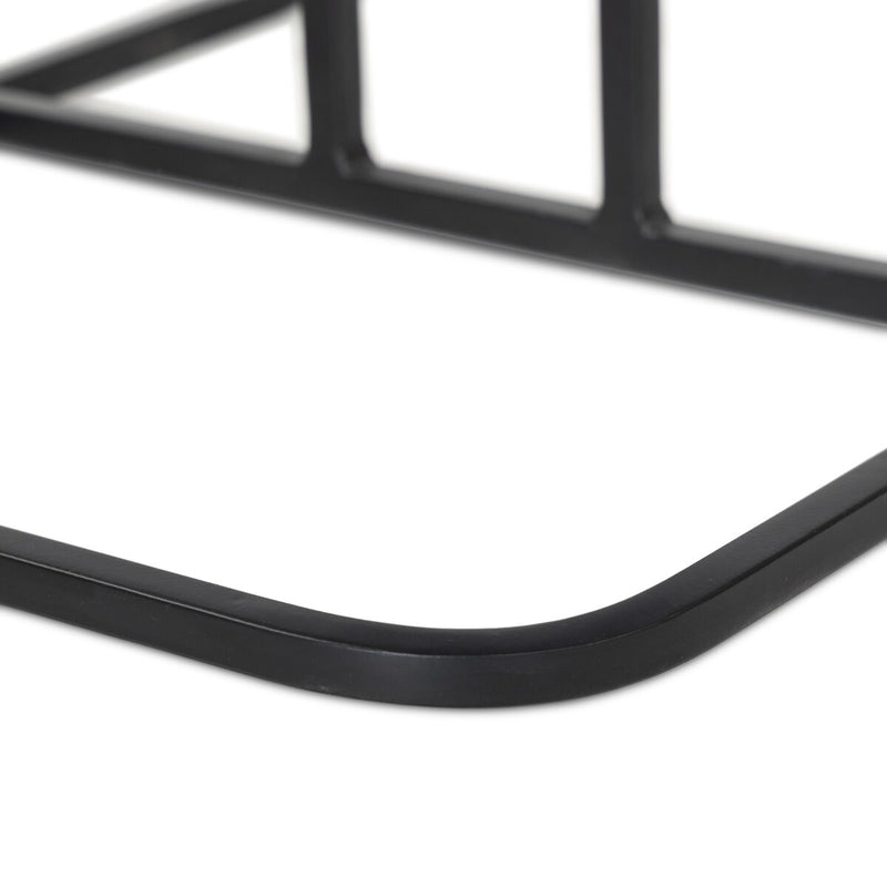 Adalley C Table - Polished Black Marble