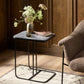 Adalley C Table - Polished Black Marble