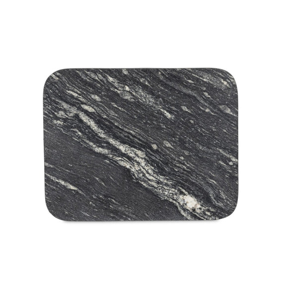 Adalley C Table - Polished Black Marble