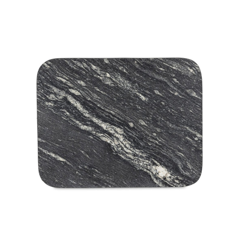 Adalley C Table - Polished Black Marble