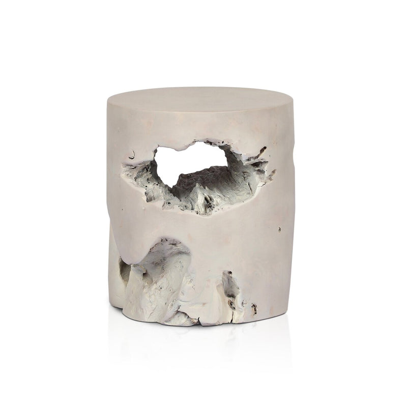 Teak Stool - Ivory Teak