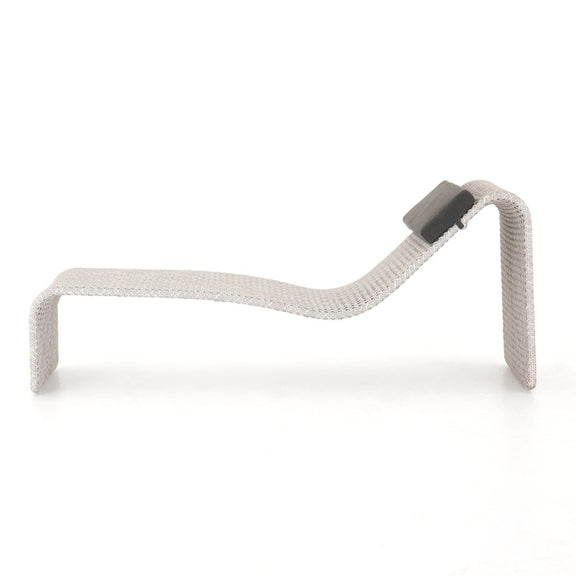 Paige Outdoor Woven Chaise - Brushed Grey