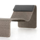 Paige Outdoor Woven Chaise - Weathered Brown