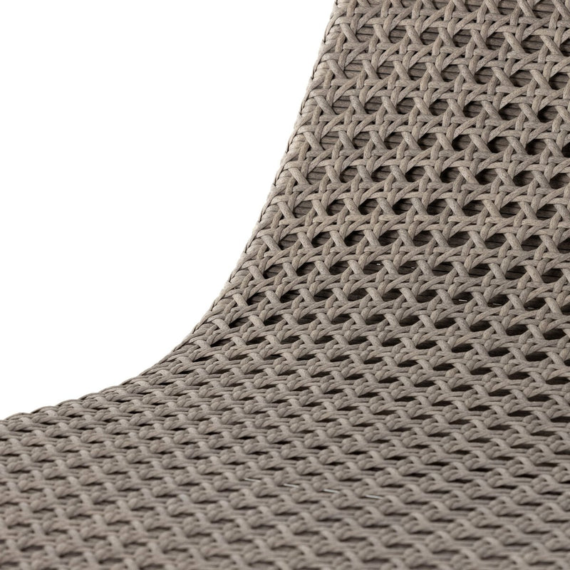Paige Outdoor Woven Chaise - Weathered Brown