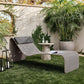 Paige Outdoor Woven Chaise - Weathered Brown