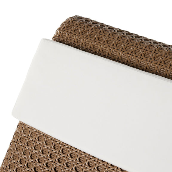 Paige Outdoor Woven Chaise - Natural Woven