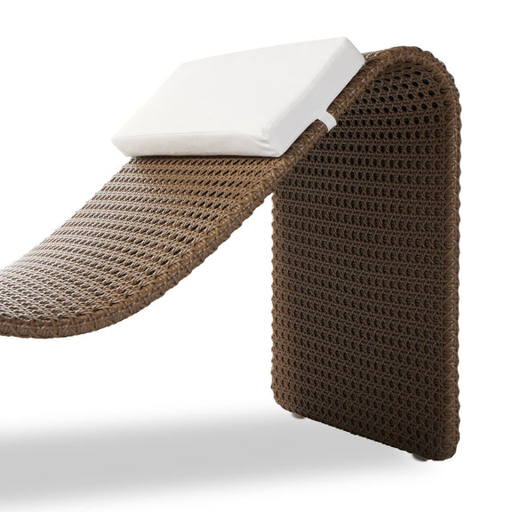 Paige Outdoor Woven Chaise - Natural Woven