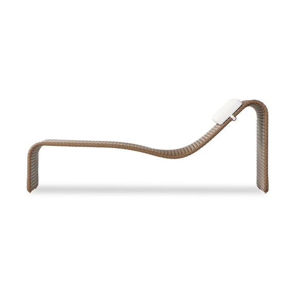 Paige Outdoor Woven Chaise - Natural Woven