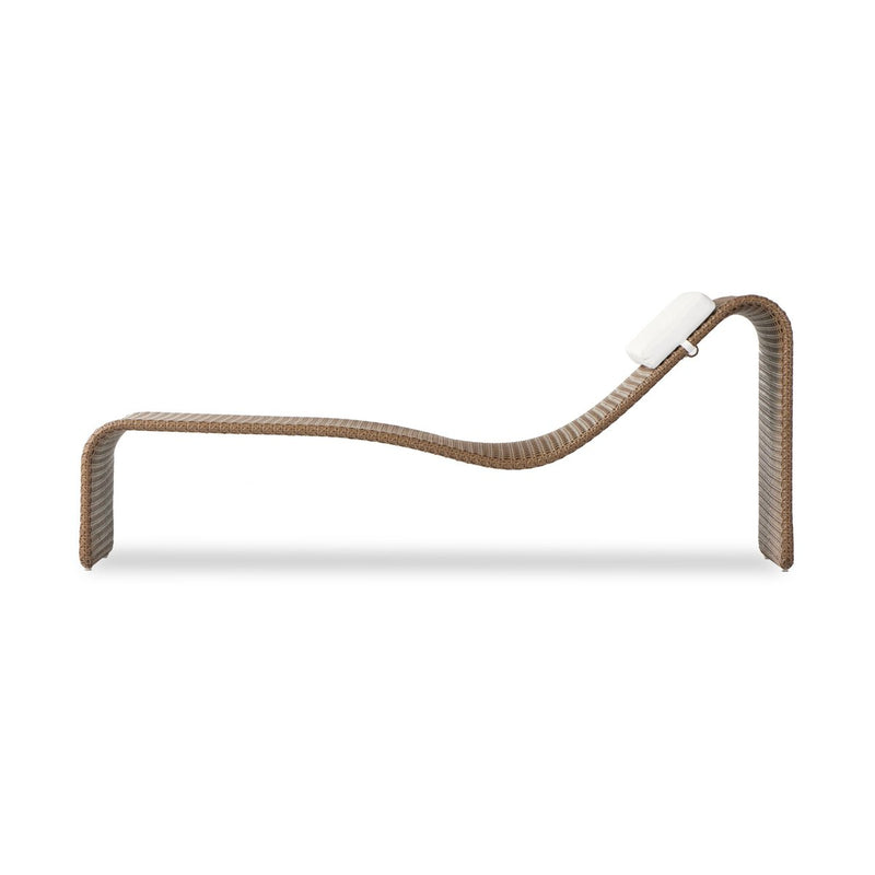 Paige Outdoor Woven Chaise - Natural Woven