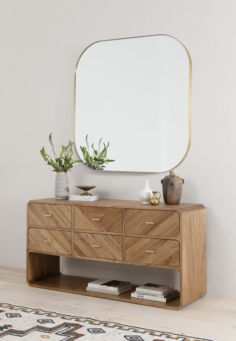 Caspian 6 Drawer Dresser - Natural Ash Veneer