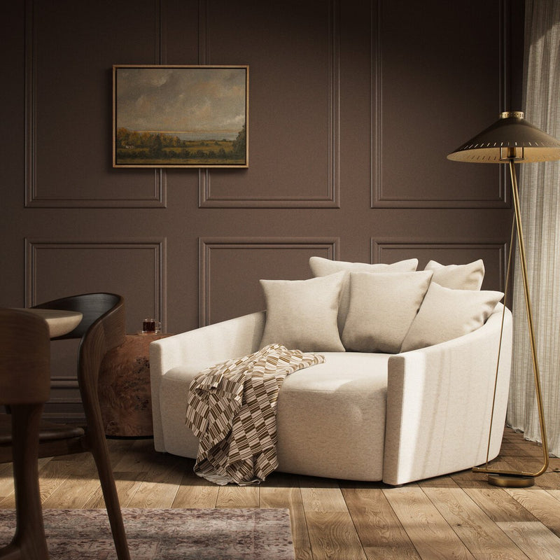 Chloe Media Lounger - Crypton Nomad Snow